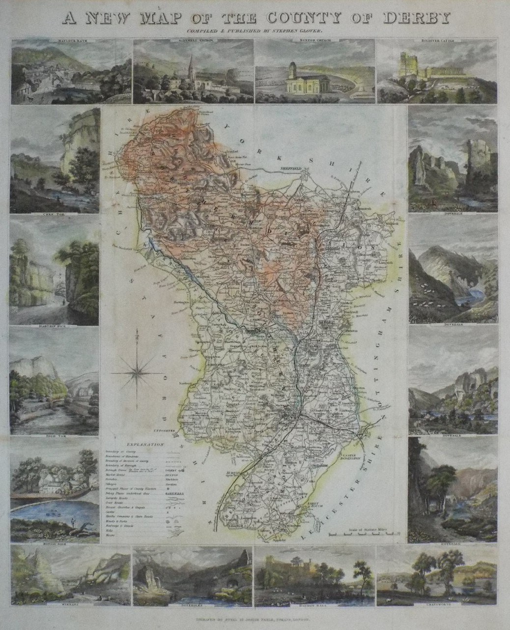 Map of Derbyshire - Glover